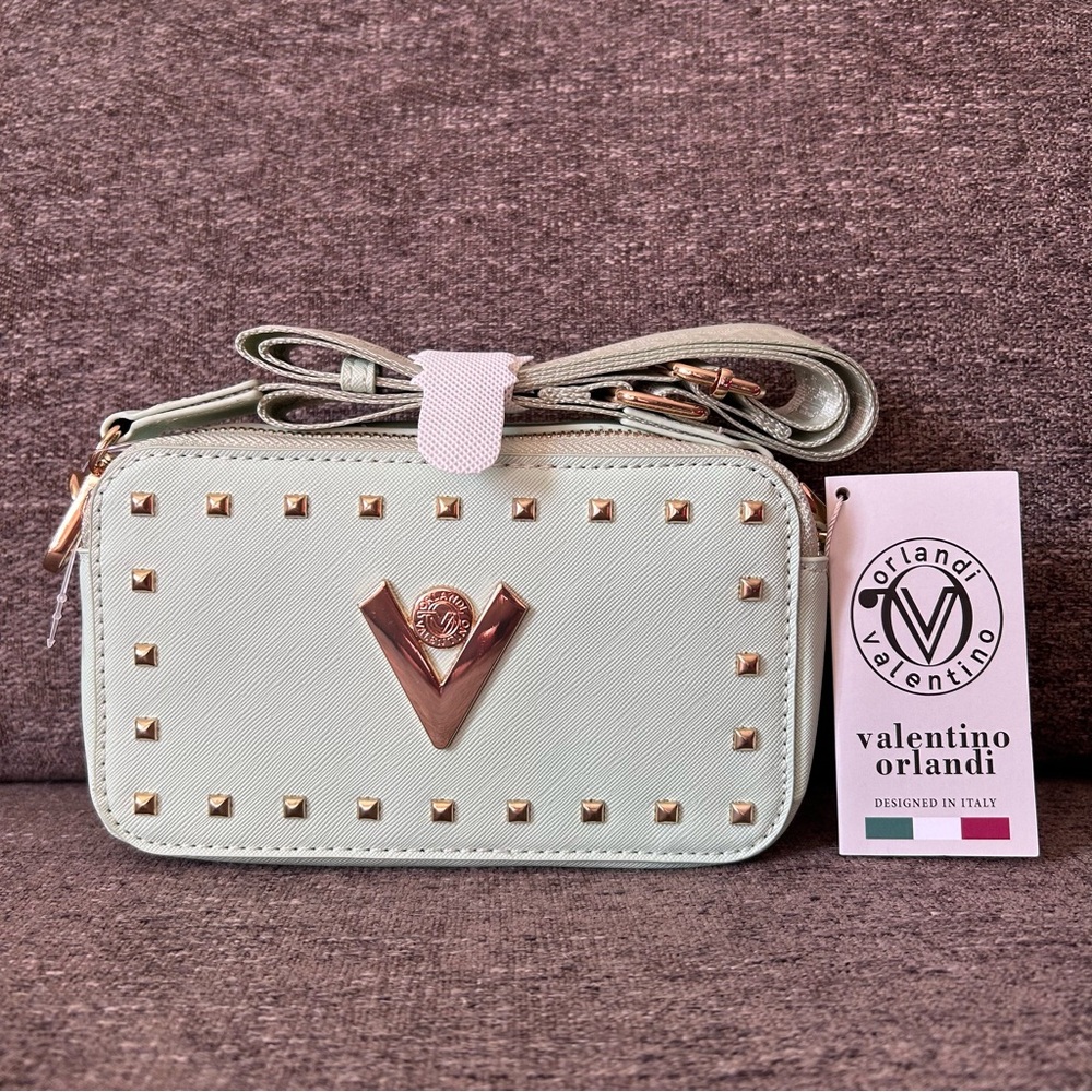 Valentino Orlandi Mint Green Crossbody Bag